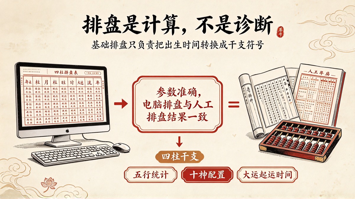 免费四柱八字排盘正确用法 排盘结果怎么看才靠谱